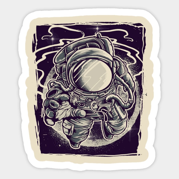 Astronaut Sticker by DANPUBLIC